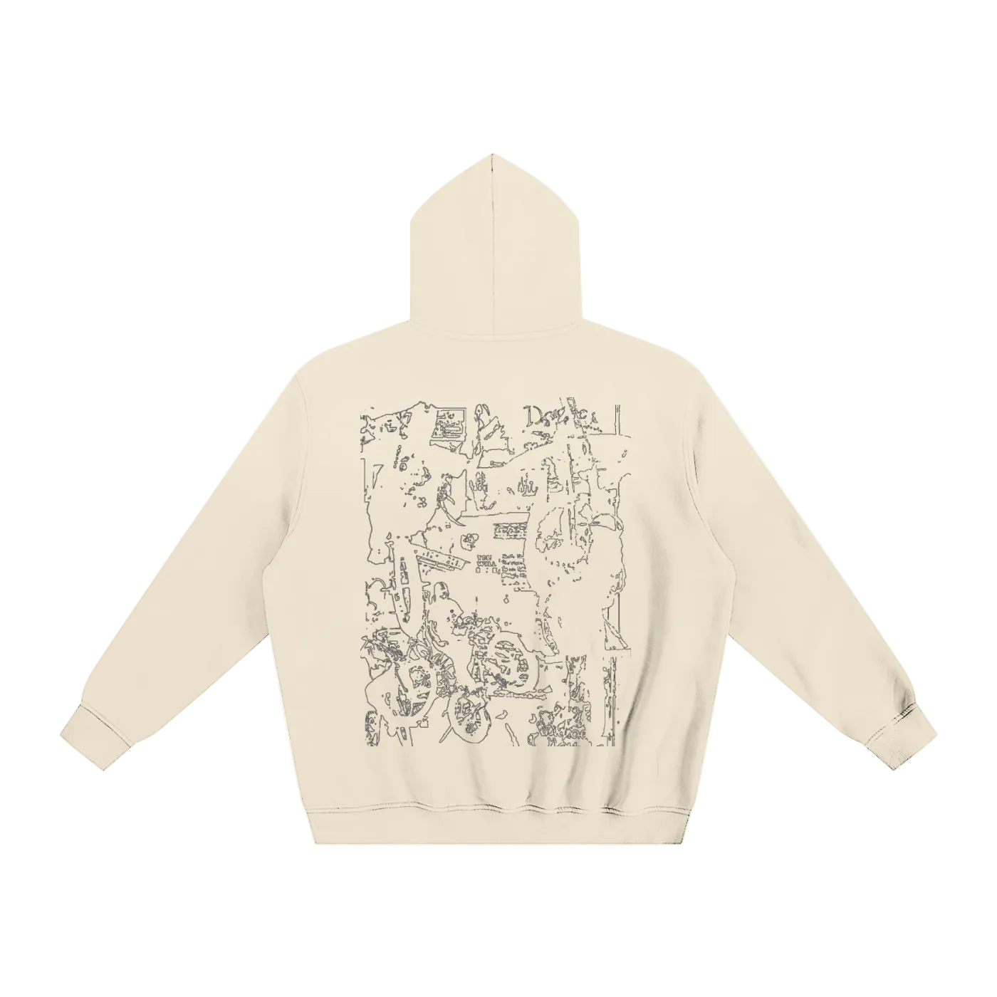 Light Bikelife Handdrag Hoodie