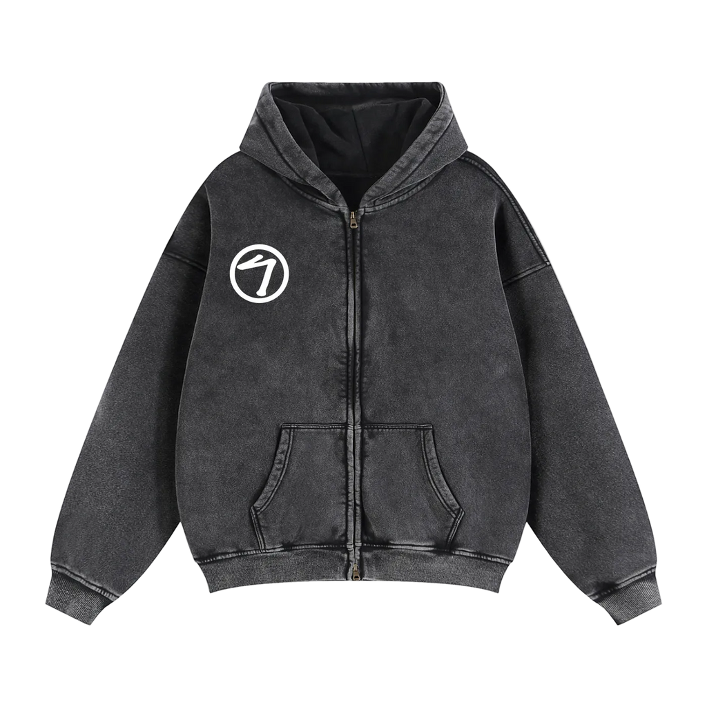 Signature Zip-Up Hoodie (blue,black,white, or red)