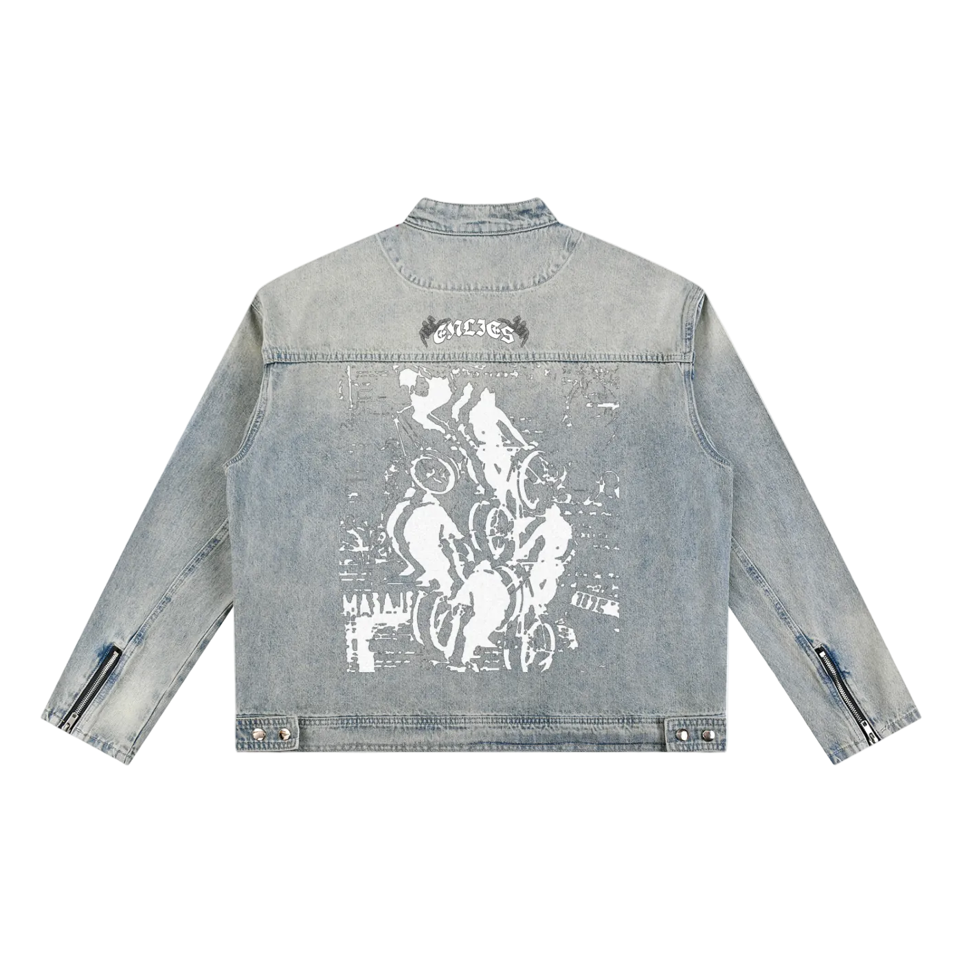 Handed Signature Zip Up Jacket