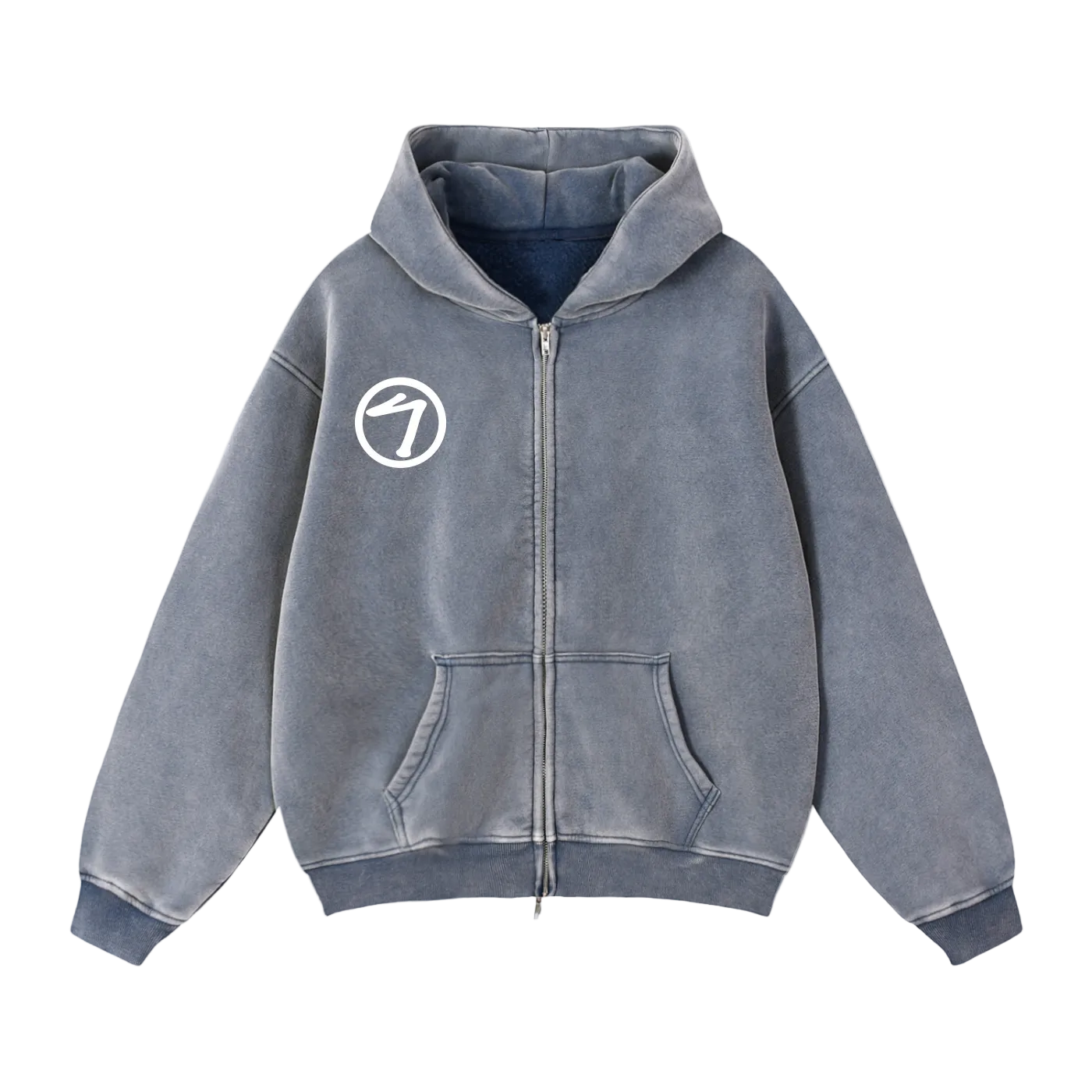 Signature Zip-Up Hoodie (blue,black,white, or red)