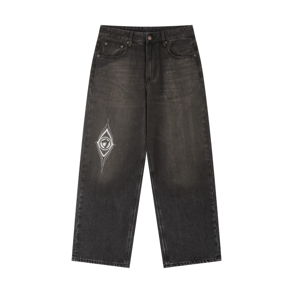 Vintage Wash Heavyweight Denim Jeans