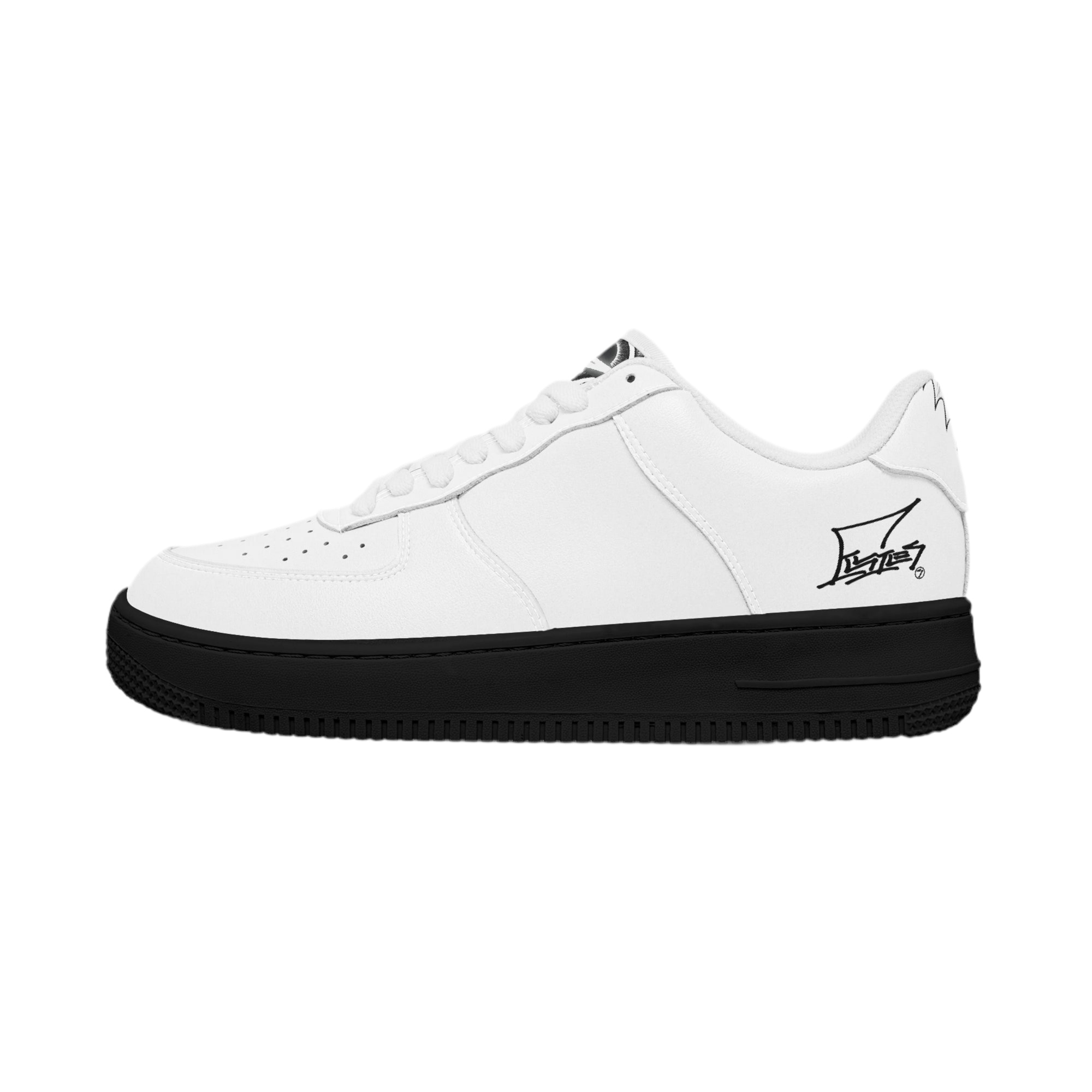 Exclusive Black Soled Signature Eyed Lowtop Sneakers