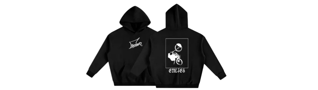 Emoto Styled 12o'clock Scrape Hoodie