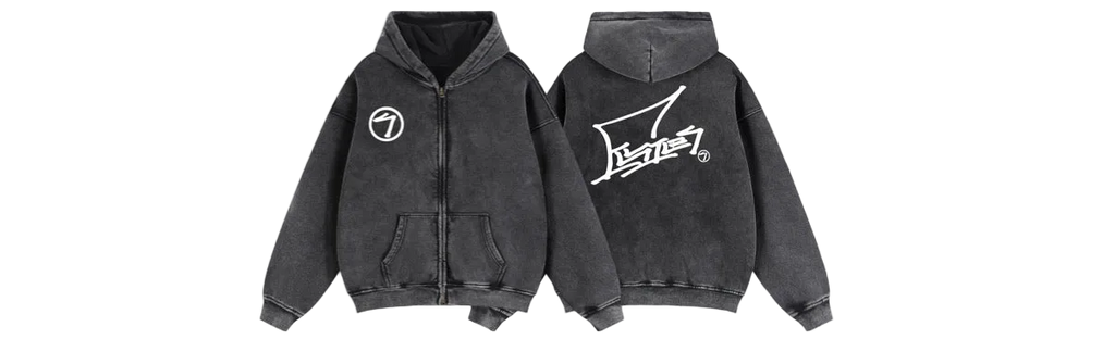 Signature Zip-Up Hoodie (blue,black,white, or red)