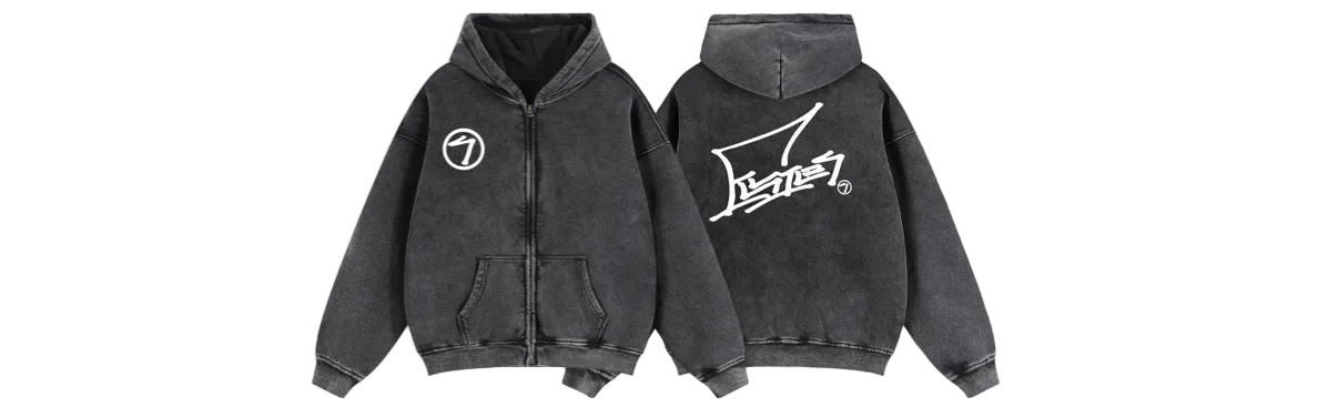 Signature Zip-Up Hoodie (blue,black,white, or red)