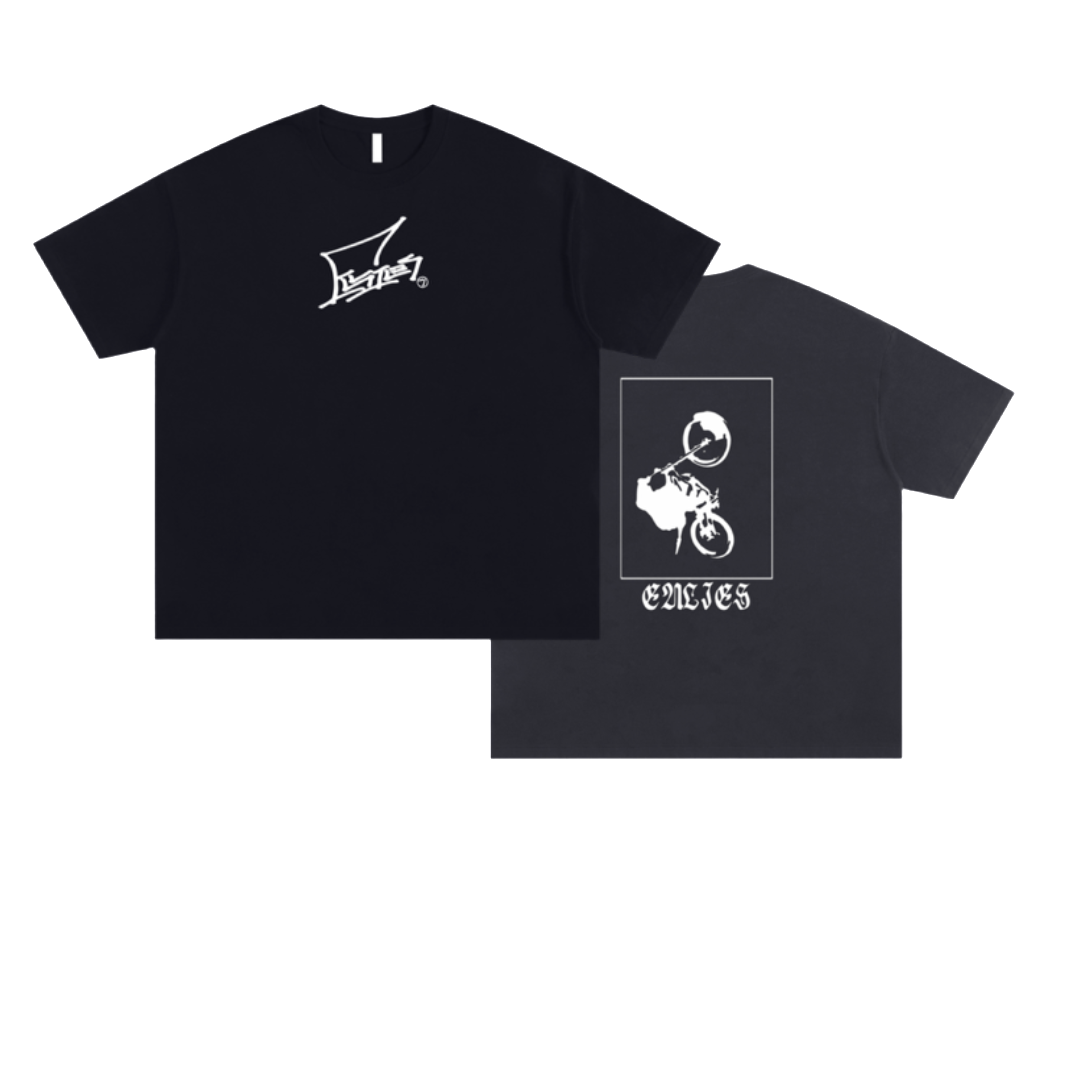 Emoto Styled 12 o'clock scrape tee