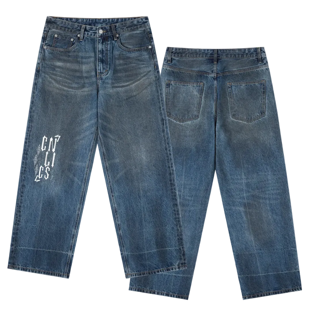 Signature Papyrus Bikelife Styled Blue Jeans