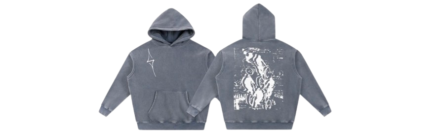 Bikelife Styled Blue Swerve Hoodie