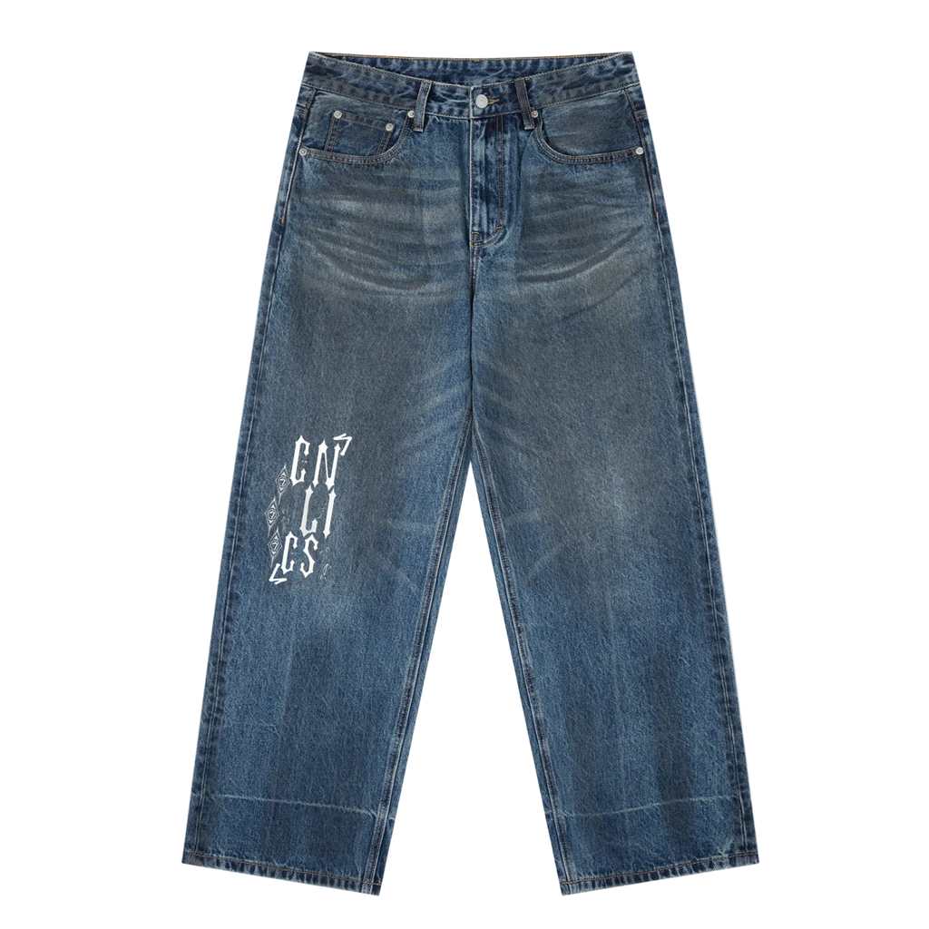 Signature Papyrus Bikelife Styled Blue Jeans
