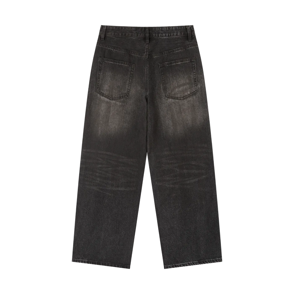 Vintage Wash Heavyweight Denim Jeans